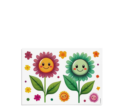 Fensterbilder | Blumen_Kinder